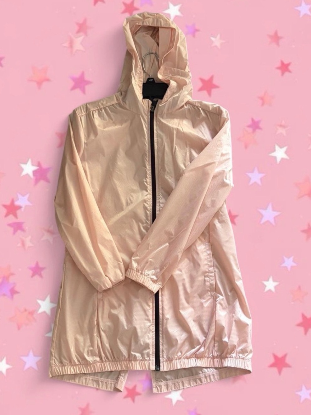 Light Pink kids Hooded Windbreaker Jacket